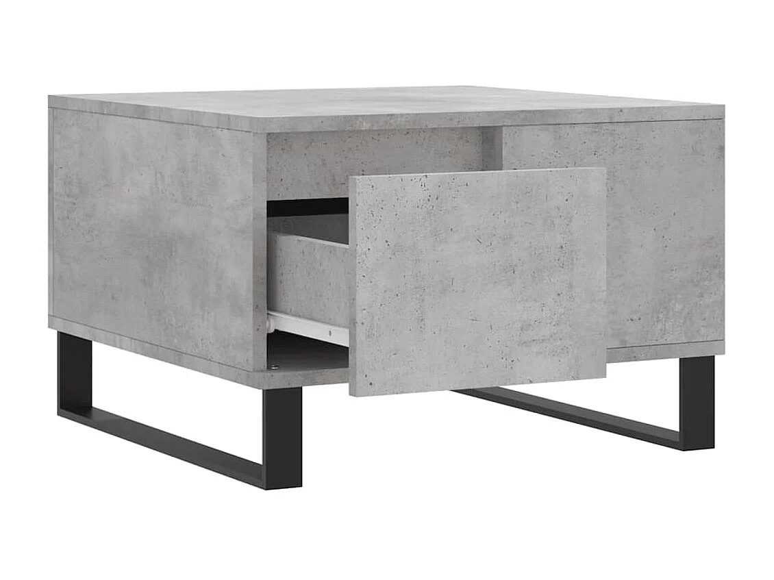 Mesa de centro gris Gold Concrete 55x55x36,5 cm de madera contrachapada