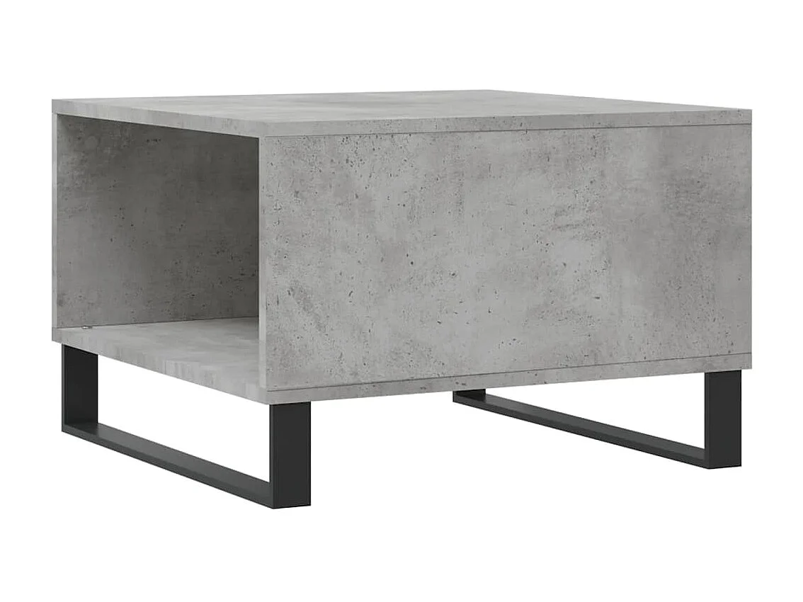 Mesa de centro gris Gold Concrete 55x55x36,5 cm de madera contrachapada