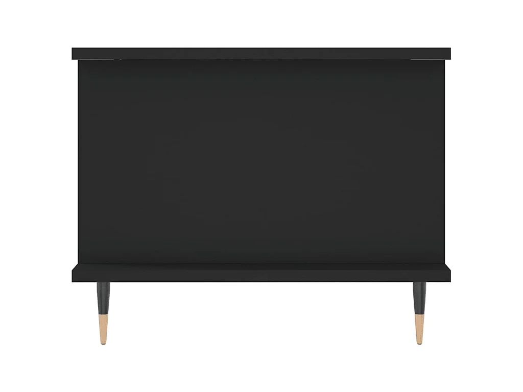 Tavolino Gold nero 90x50x40 cm in multistrato