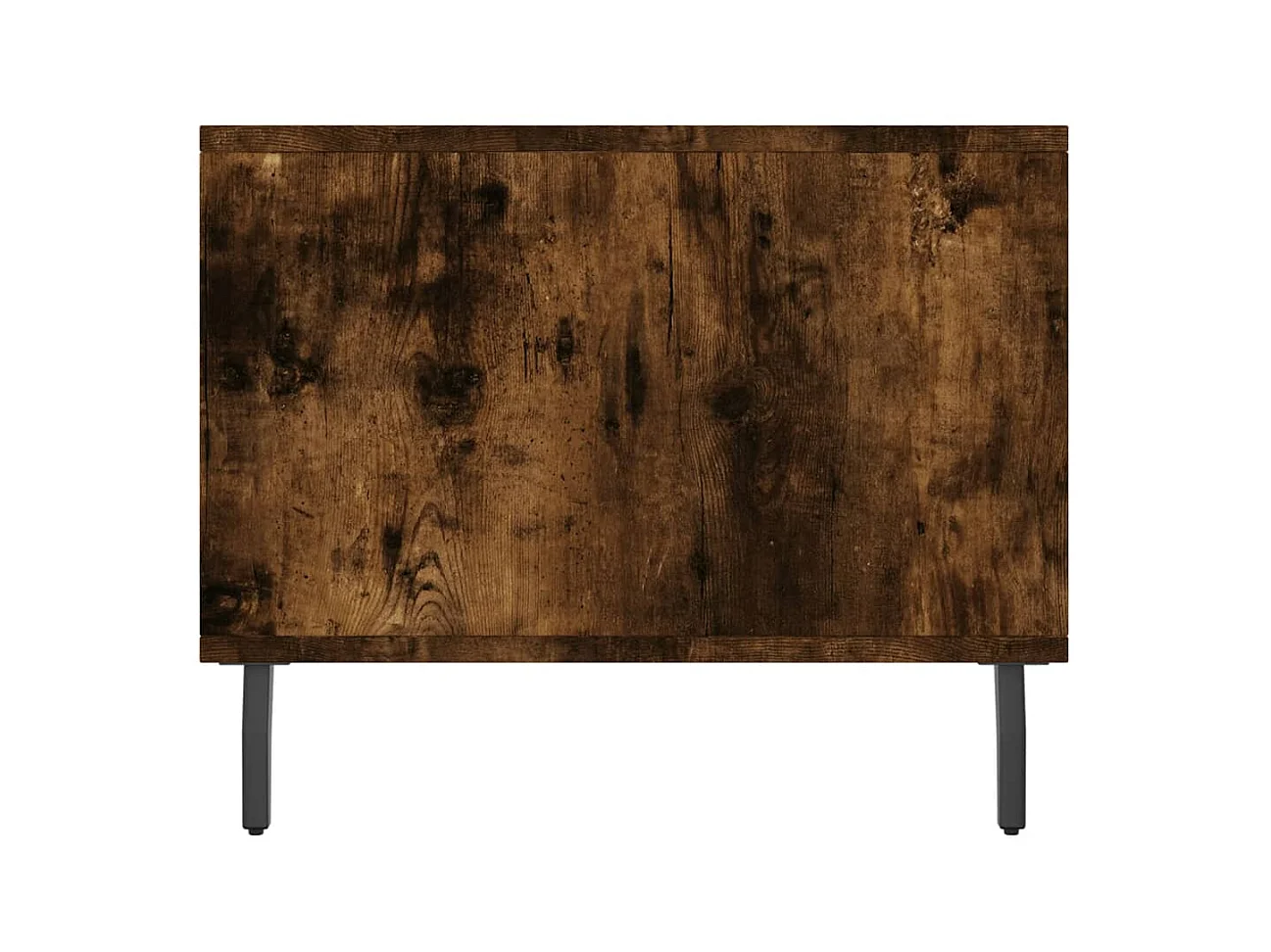 Table basse chêne fumé 90x50x40 cm bois d'ingénierie