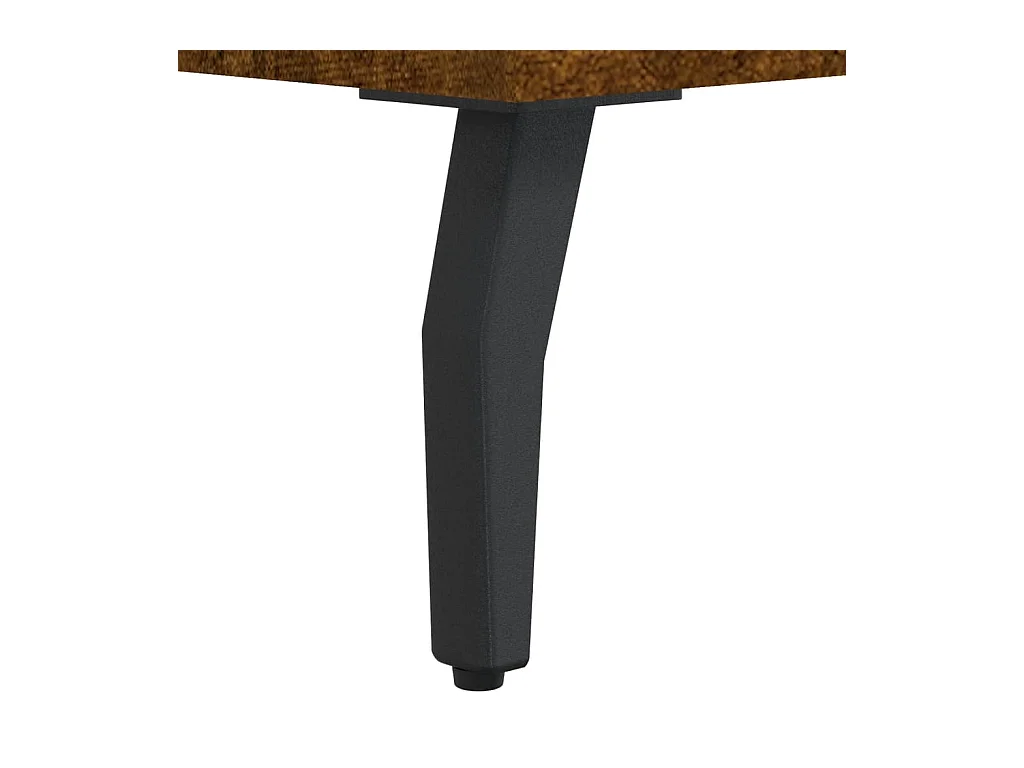 Table basse chêne fumé 90x50x40 cm bois d'ingénierie