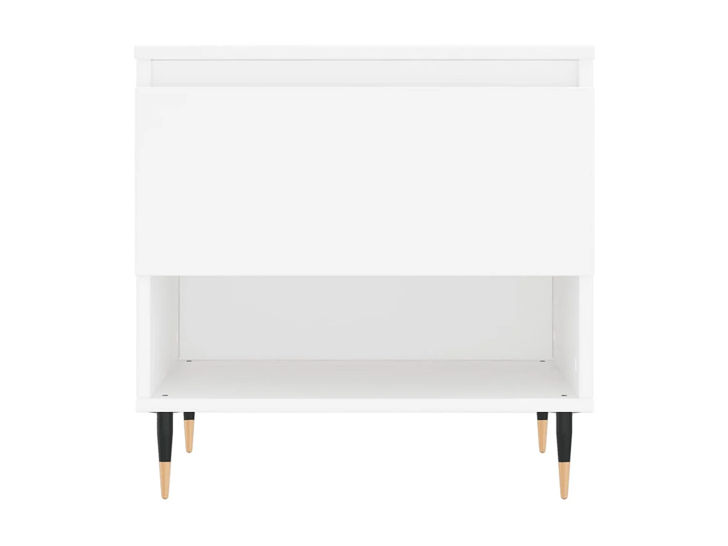 Tables basses 2 pcs blanc 50x46x50 cm bois d'ingénierie