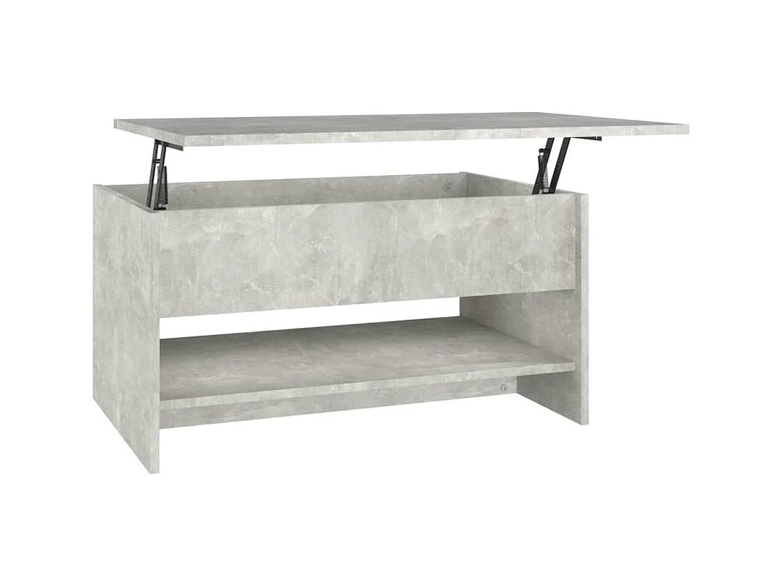 Gold Salontafel Betongrijs 80x50x40 cm Bewerkt hout