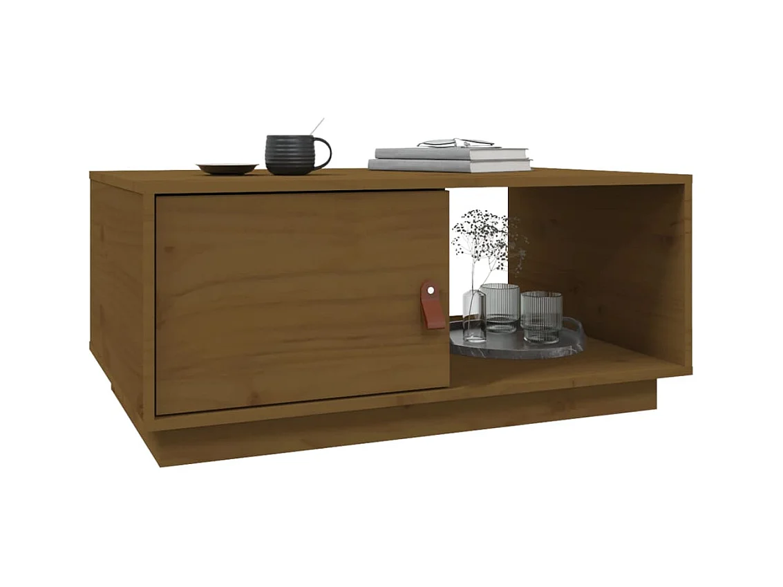 Gold Salontafel Honingbruin 80x50x35,5 cm Massief grenenhout