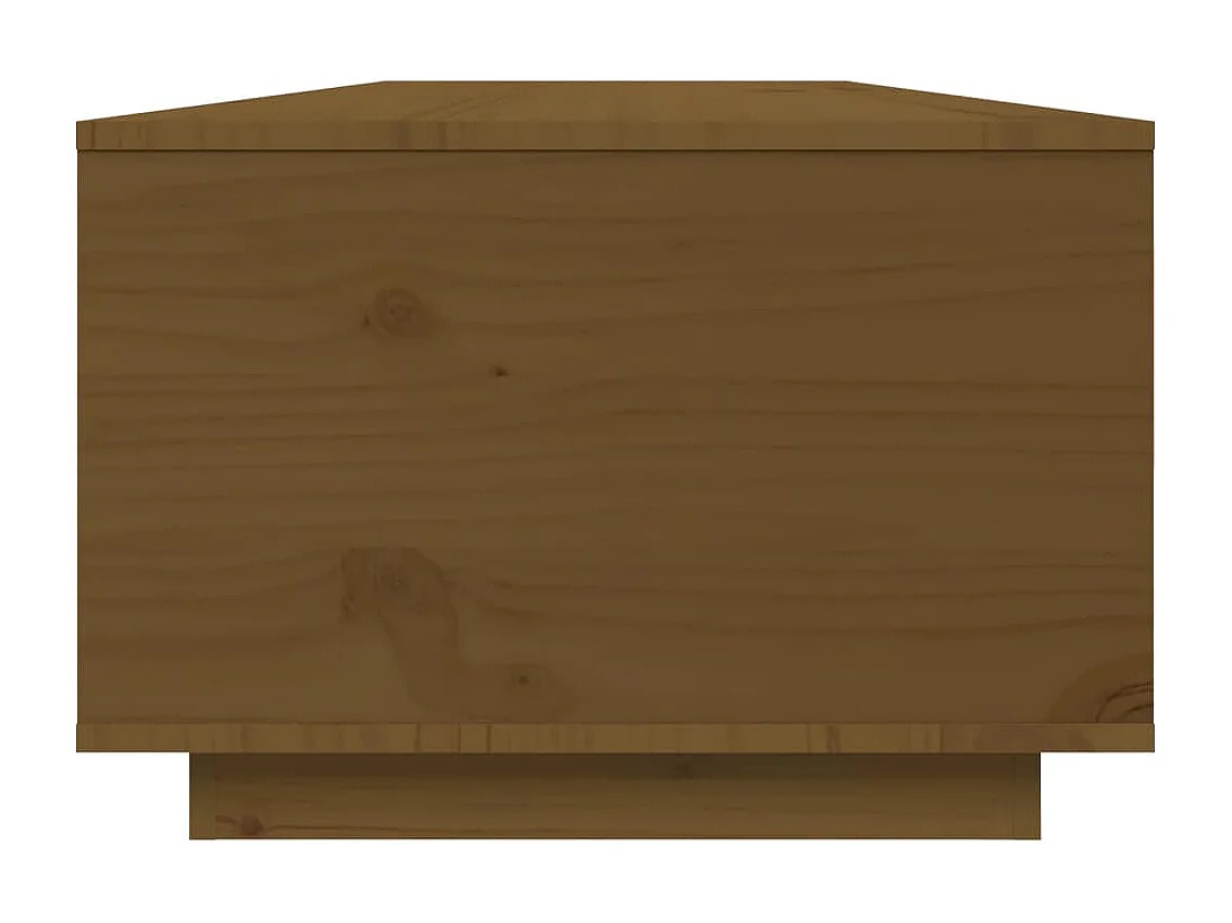 Table basse Marron miel 80x50x35,5 cm Bois massif de pin