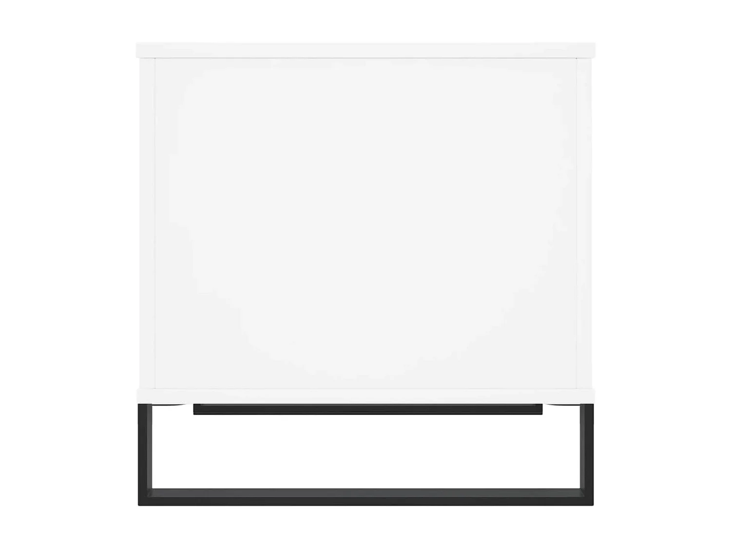 Mesa de centro dourada branca 60x44,5x45 cm Madeira trabalhada