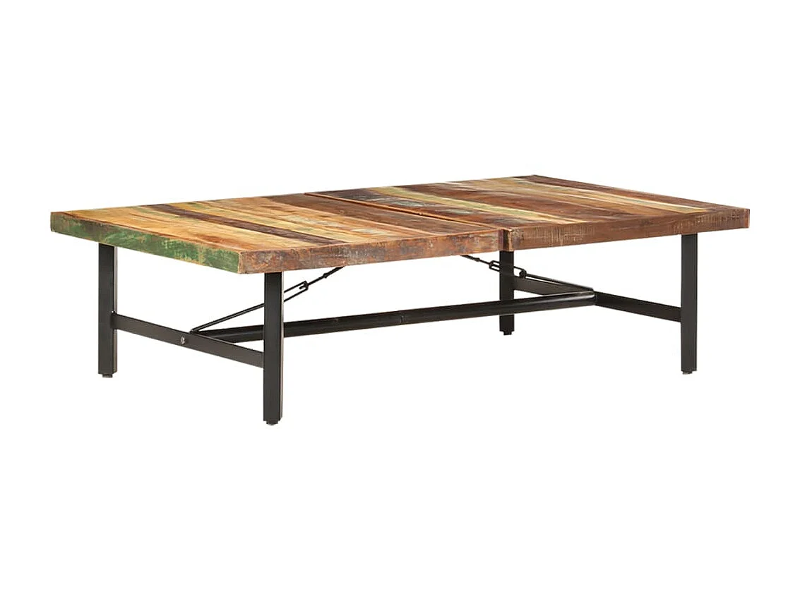 Table basse 142x90x42 cm Bois de récupération massif