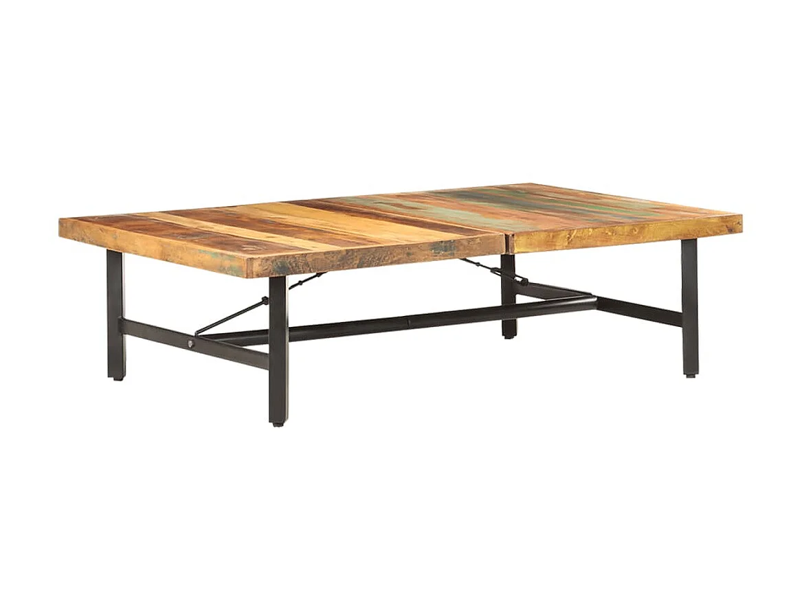 Table basse 142x90x42 cm Bois de récupération massif