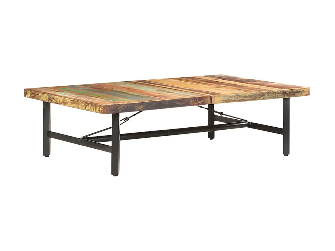 Table basse 142x90x42 cm Bois de récupération massif