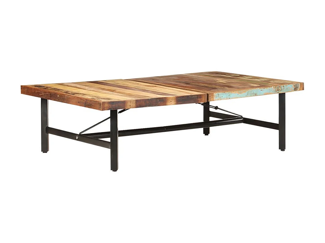 Table basse 142x90x42 cm Bois de récupération massif