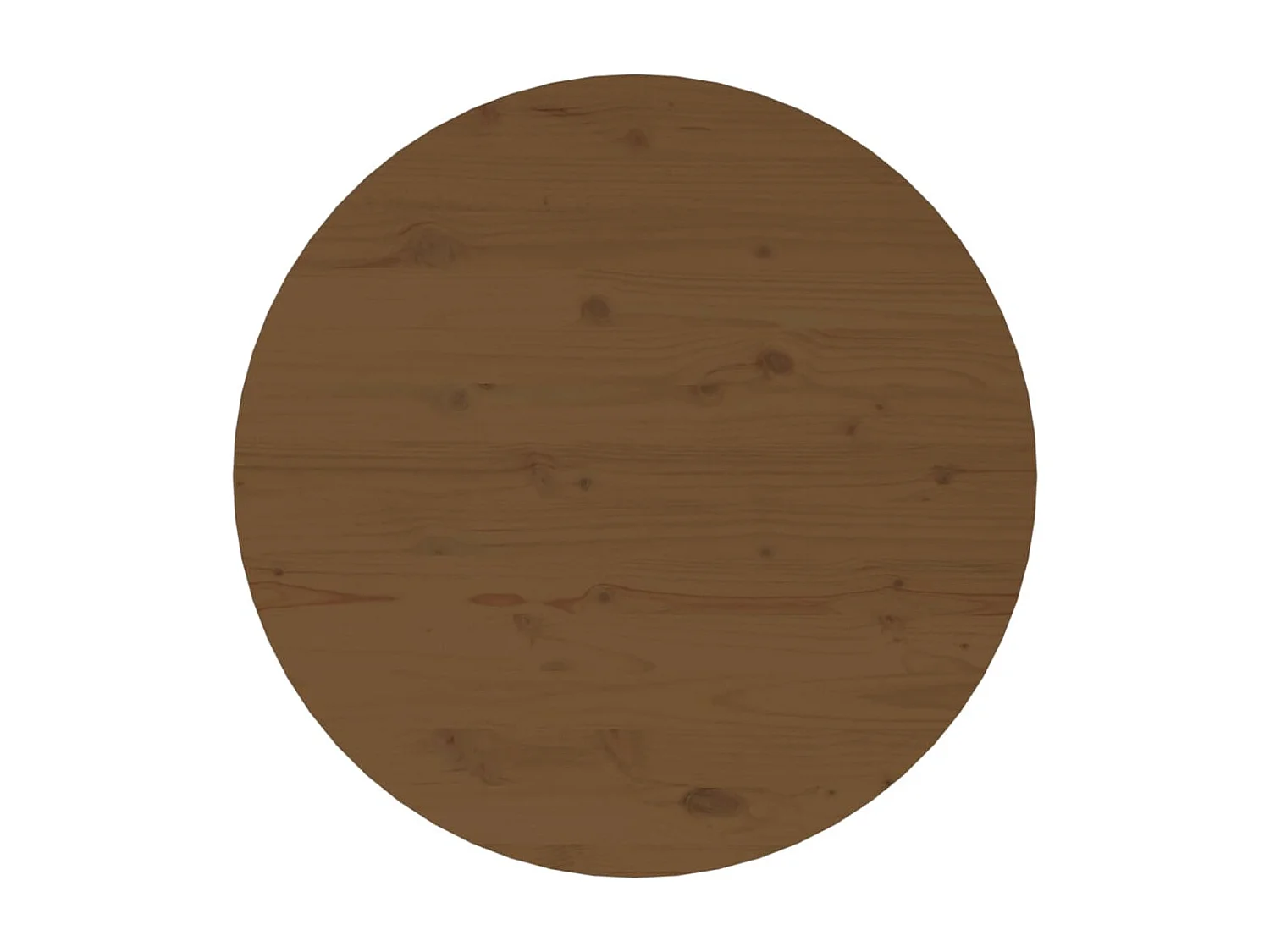 Mesa de centro dourada Castanho mel Ø 55x45 cm Madeira maciça de pinho