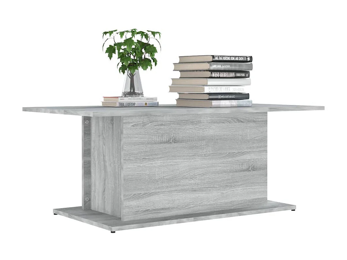 Tavolino grigio Sonoma oro 102x55,5x40 cm Truciolare
