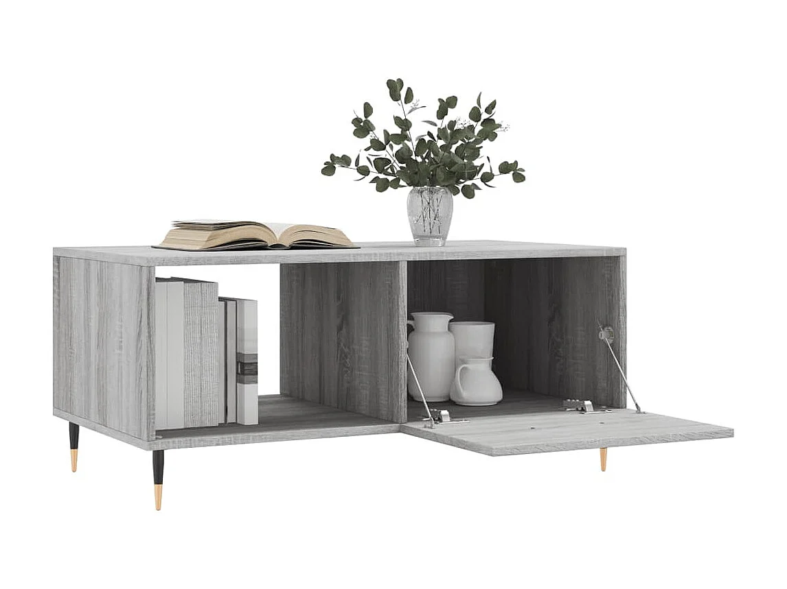 Gold Sonoma grijze salontafel 90x50x40 cm samengesteld hout