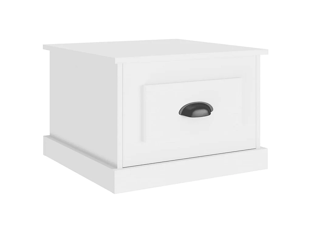 Goudwitte salontafel 50x50x35 cm samengesteld hout