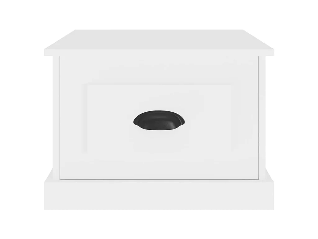 Goudwitte salontafel 50x50x35 cm samengesteld hout