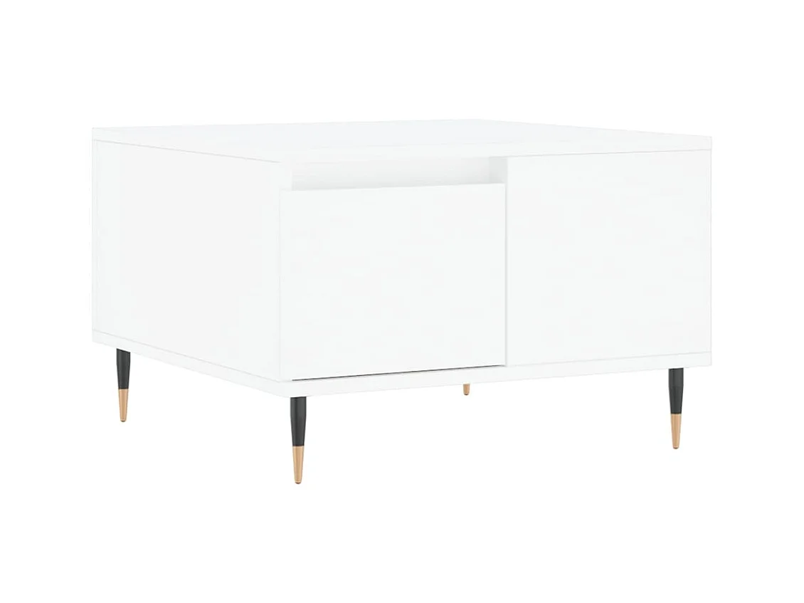 Gold Salontafel wit 55x55x36,5 cm samengesteld hout