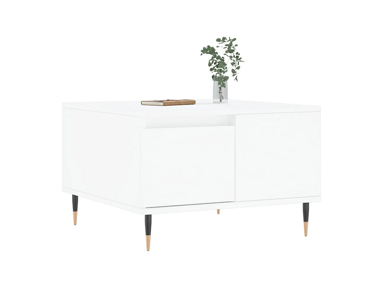 Gold Salontafel wit 55x55x36,5 cm samengesteld hout