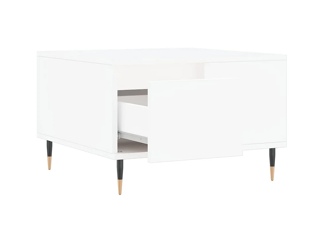 Gold Salontafel wit 55x55x36,5 cm samengesteld hout