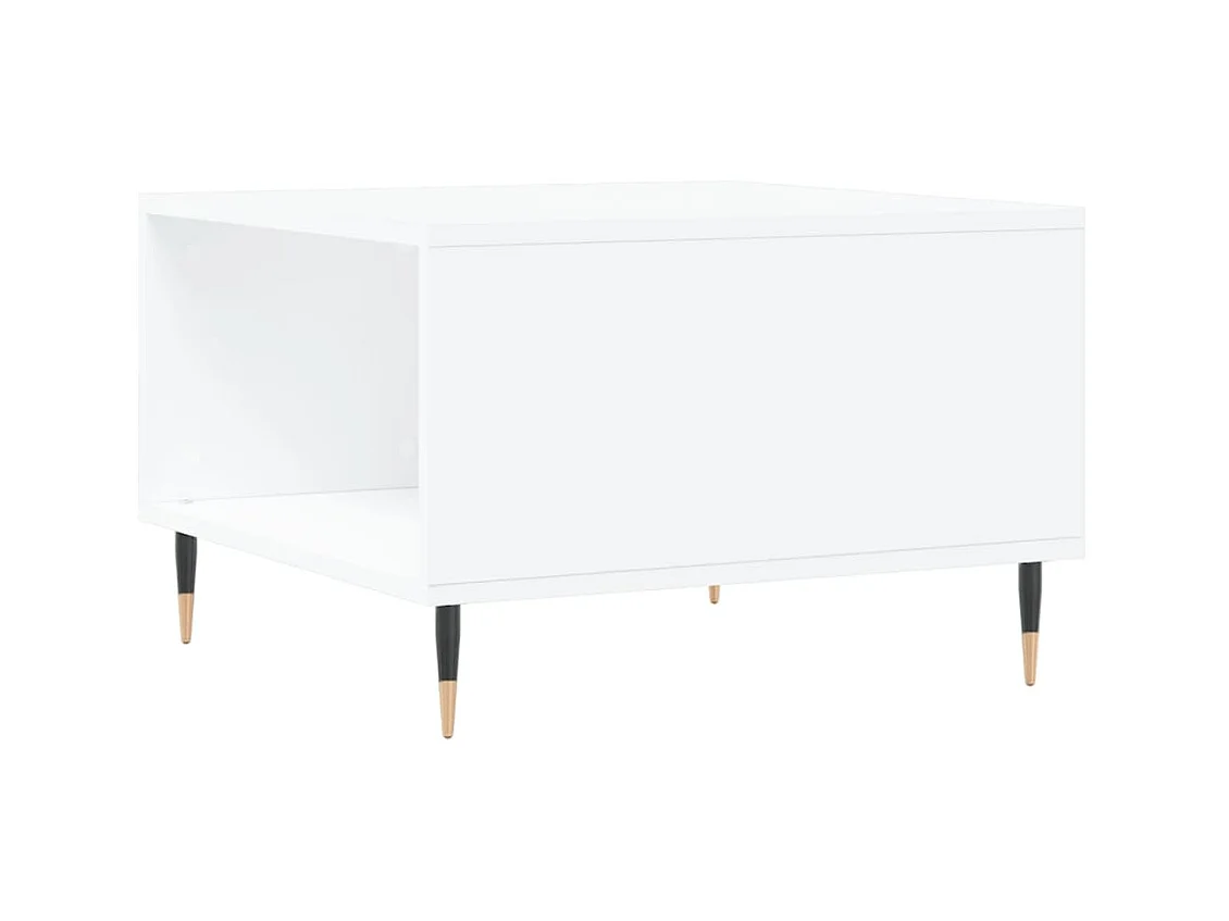 Gold Salontafel wit 55x55x36,5 cm samengesteld hout