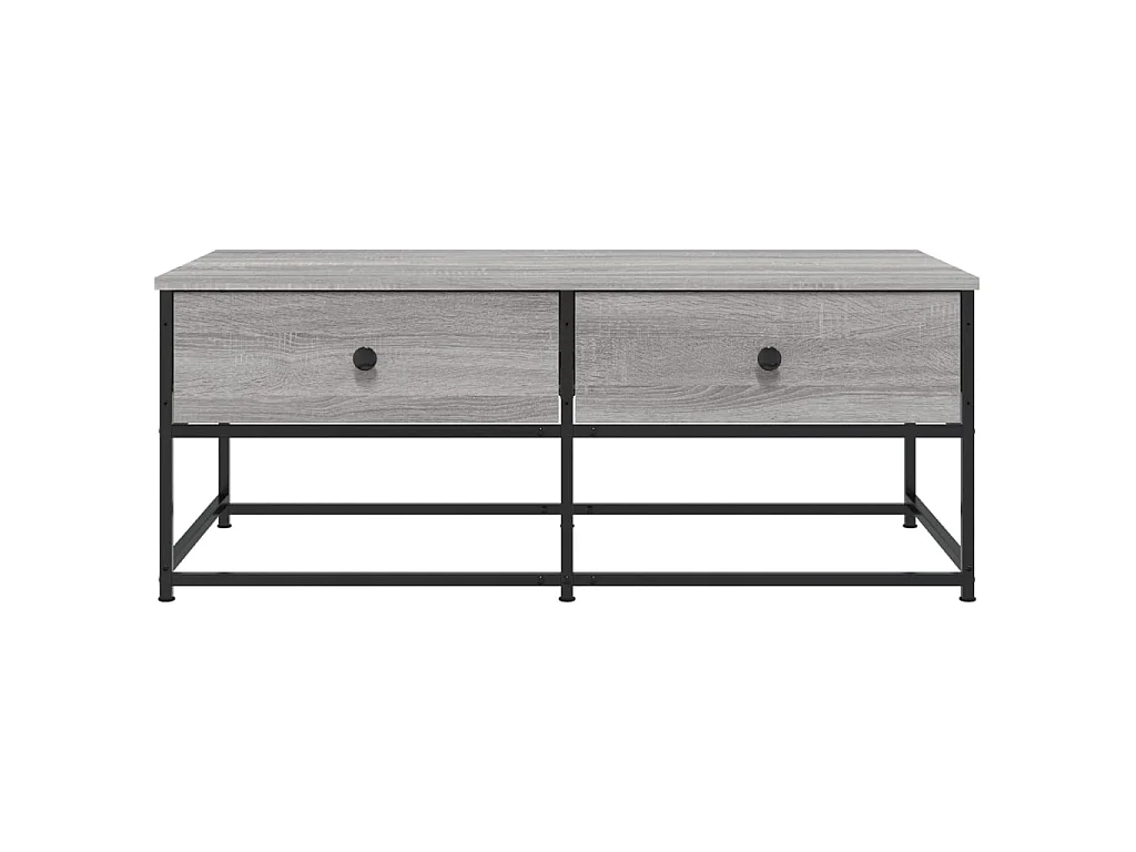 Mesa de centro cinza Gold Sonoma 100x51x40 cm madeira projetada