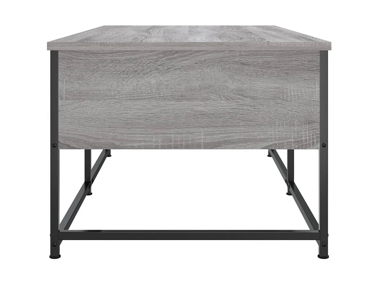 Mesa de centro cinza Gold Sonoma 100x51x40 cm madeira projetada