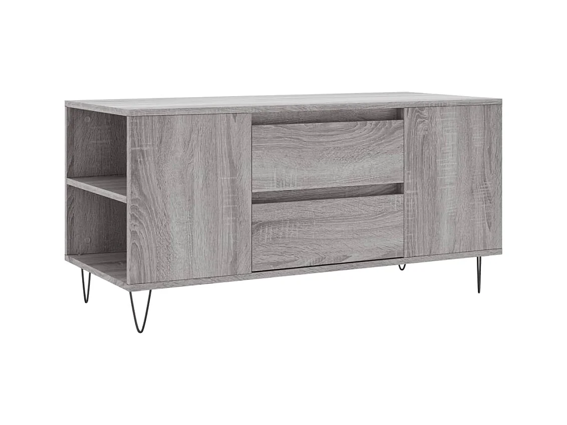 Gold Sonoma grijze salontafel 102x44,5x50 cm samengesteld hout