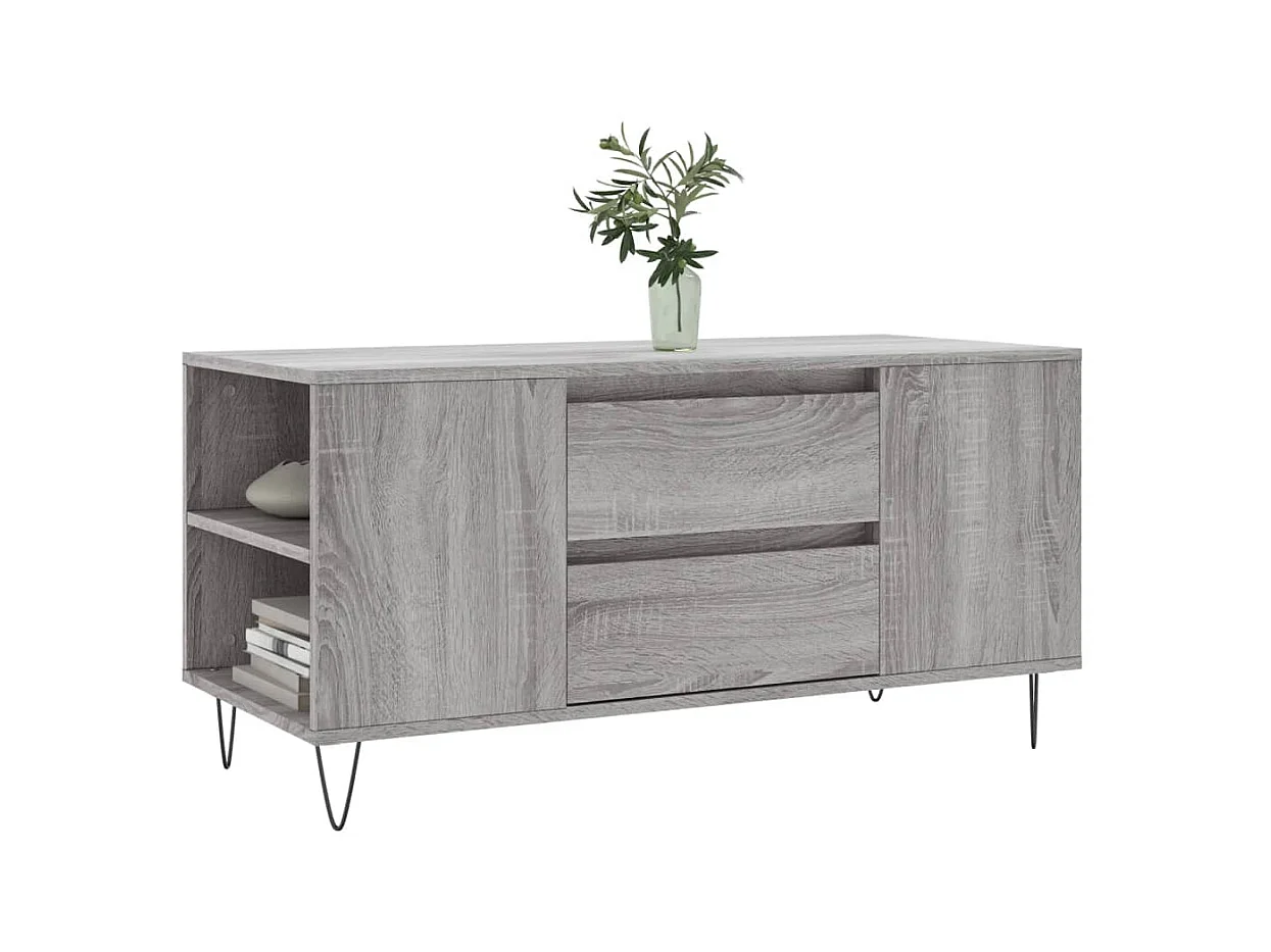 Gold Sonoma grijze salontafel 102x44,5x50 cm samengesteld hout