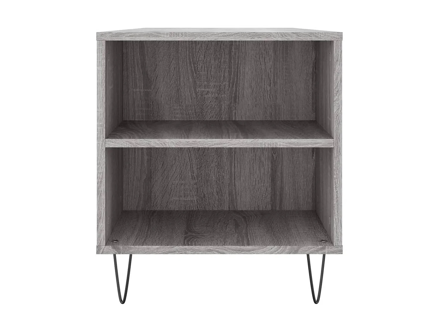 Goldfarbener Couchtisch in Sonoma-Grau, 102 x 44,5 x 50 cm, Holzwerkstoff