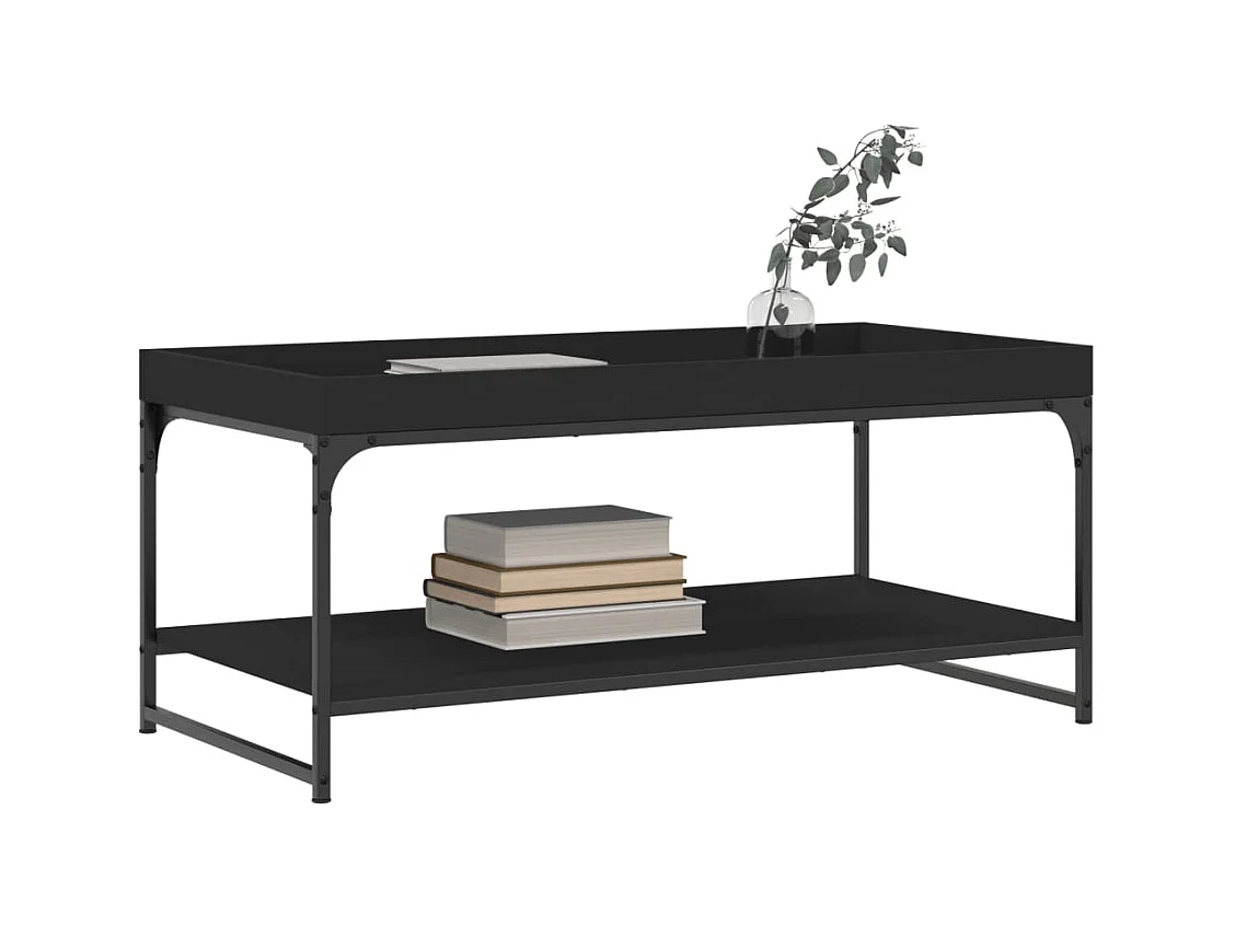 Gold Salontafel zwart 100x49x45 cm samengesteld hout