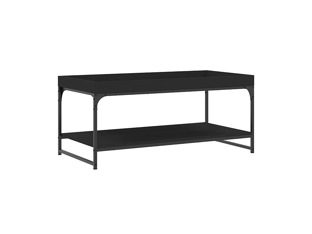 Gold Salontafel zwart 100x49x45 cm samengesteld hout