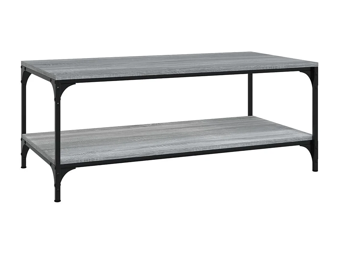 Gold Sonoma grijze salontafel 80x50x40 cm Bewerkt hout