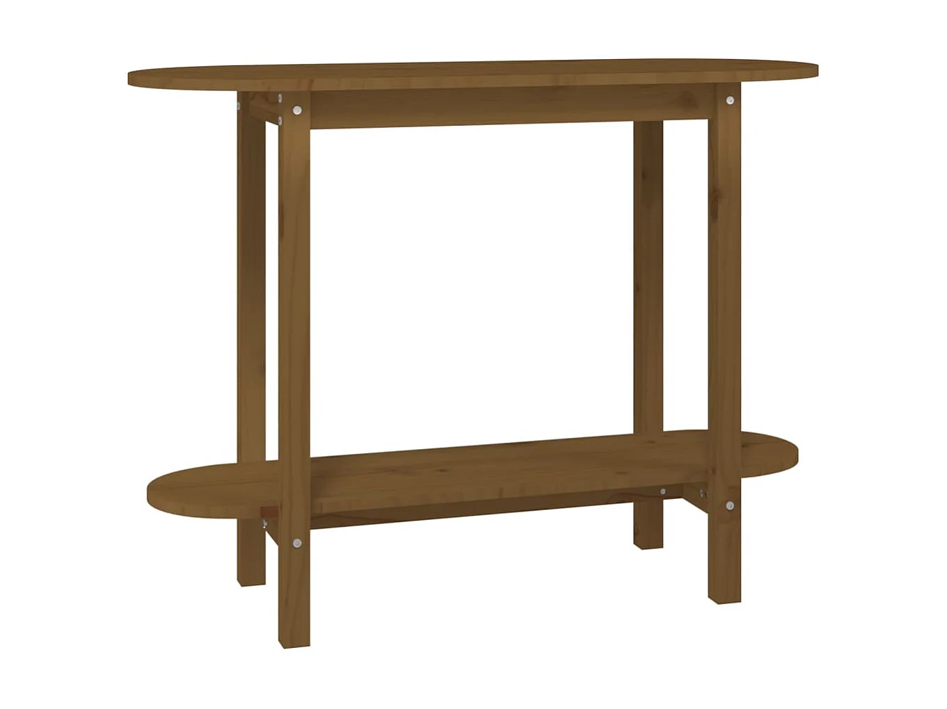 Table console Marron miel 110x40x80 cm Bois massif de pin
