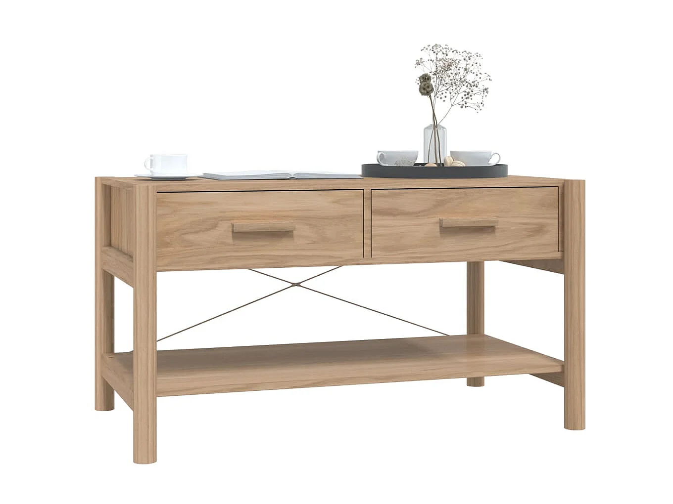 Table basse 82x48x45 cm Bois d'ingénierie