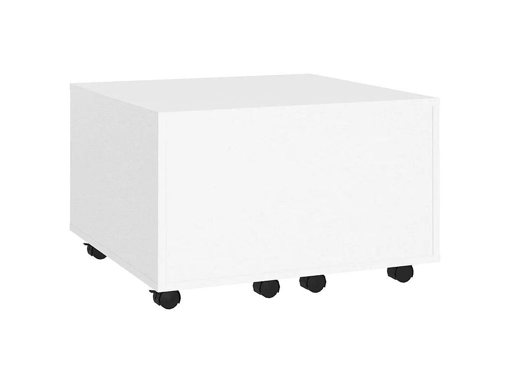Mesa de centro Gold Aglomerado blanco 60x60x38 cm