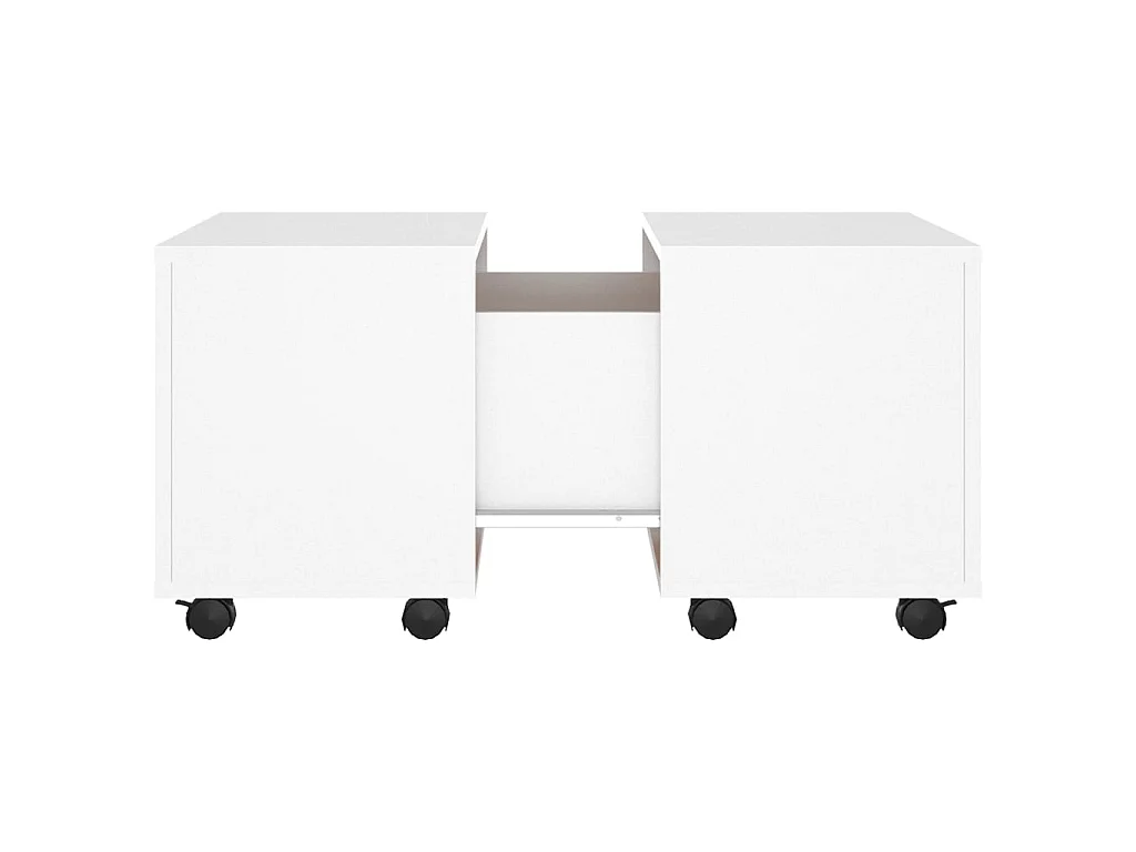 Tavolino Gold Bianco 60x60x38 cm Truciolare