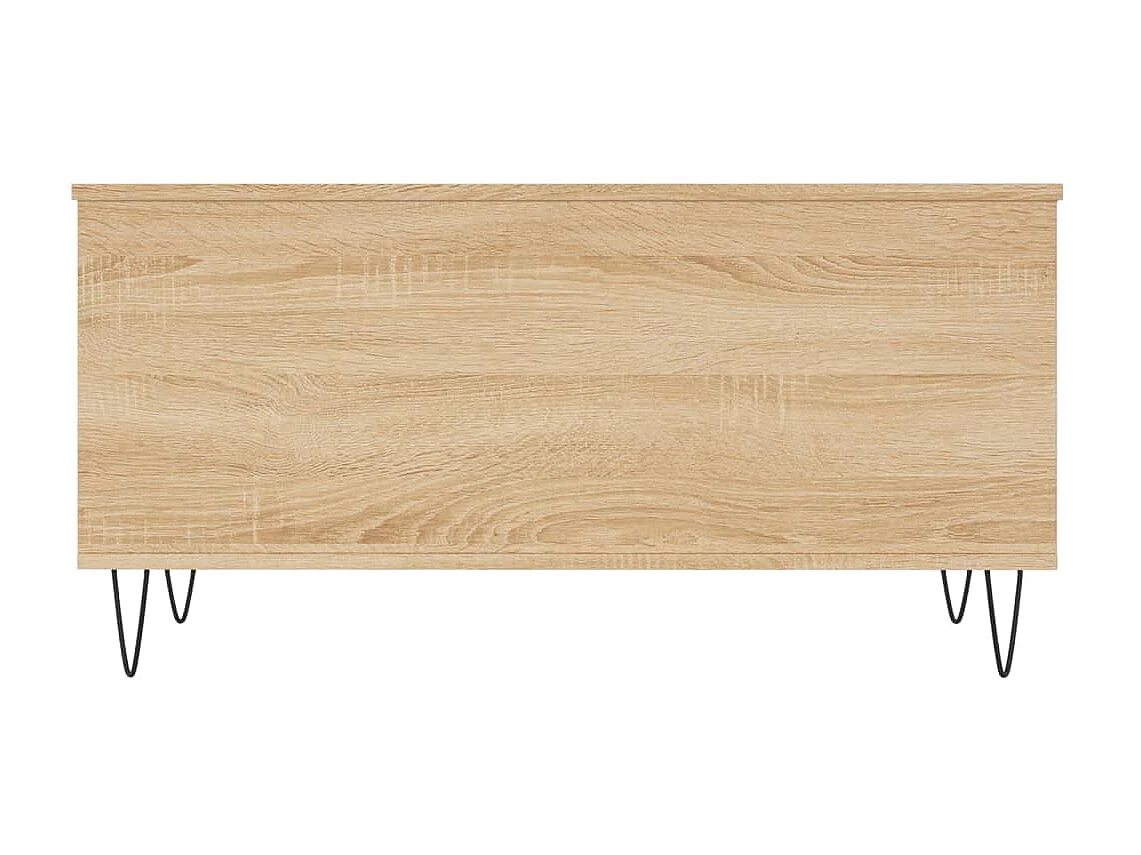 Mesa de centro Gold Roble Sonoma 90x44,5x45 cm Madera contrachapada