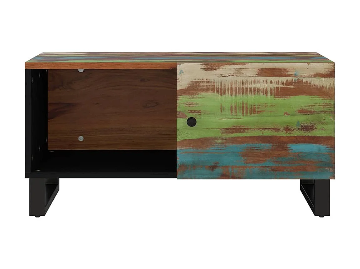 Salontafel 80x50x40 cm Teruggewonnen en bewerkt hout