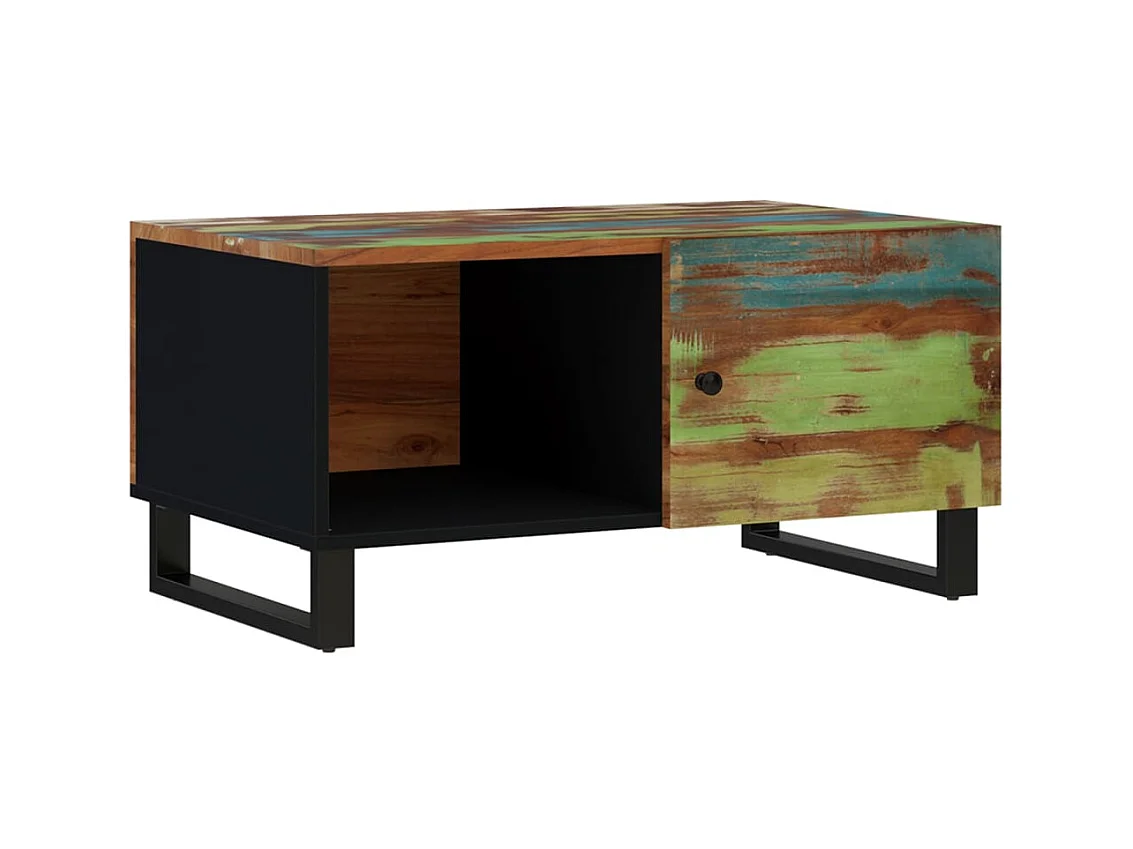 Salontafel 80x50x40 cm Teruggewonnen en bewerkt hout