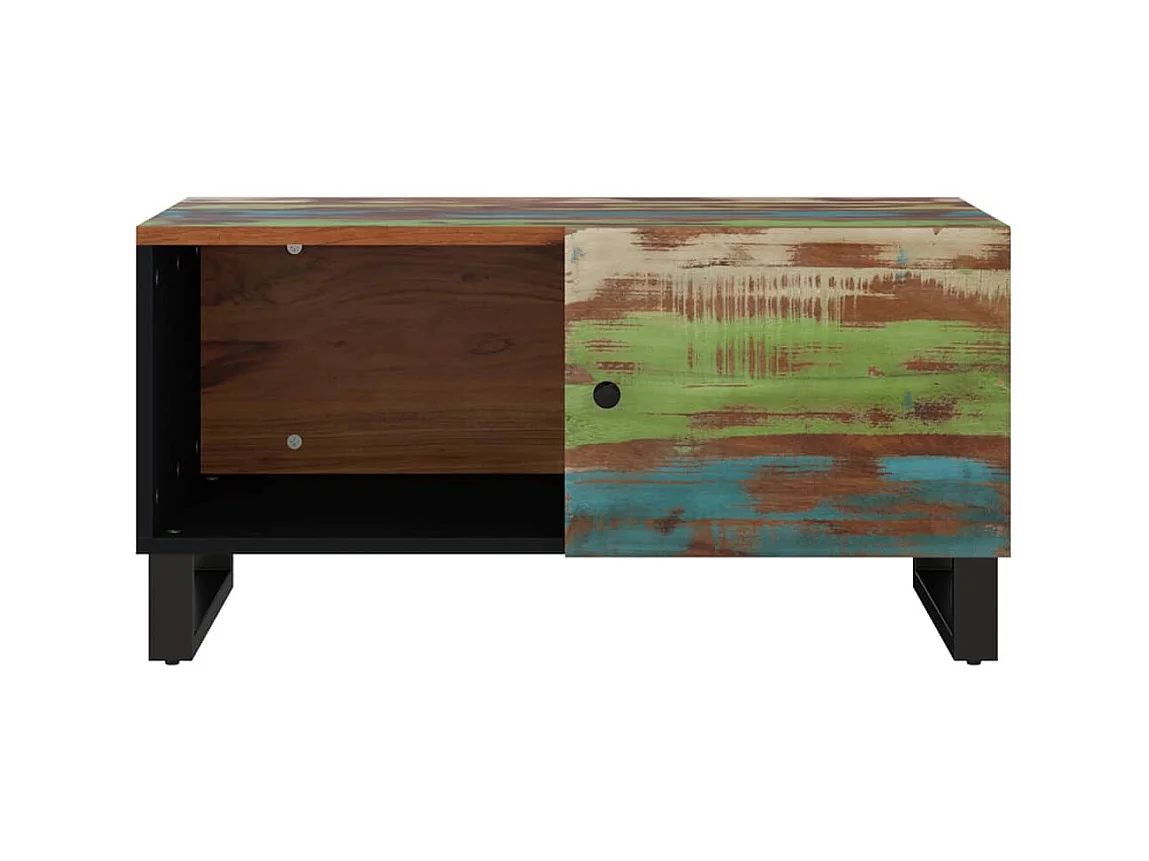 Salontafel 80x50x40 cm Teruggewonnen en bewerkt hout