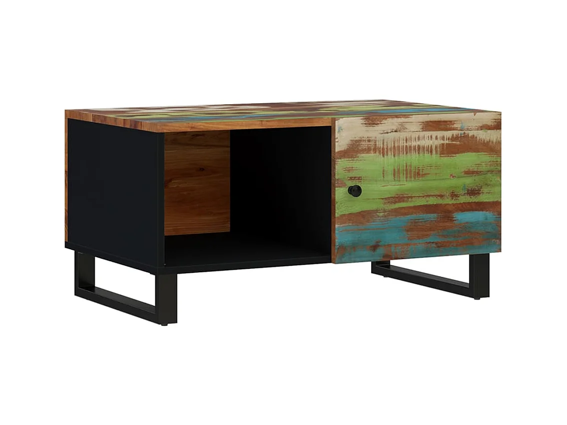 Salontafel 80x50x40 cm Teruggewonnen en bewerkt hout