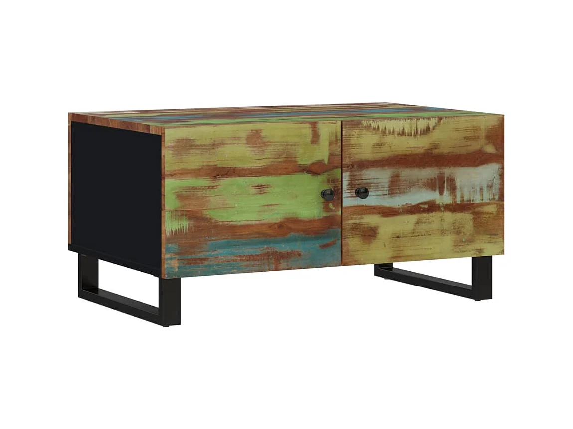 Salontafel 80x50x40 cm Teruggewonnen en bewerkt hout