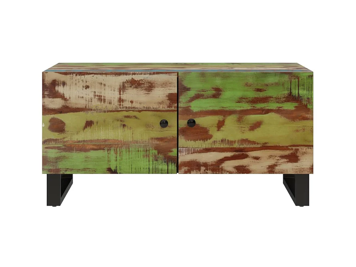 Salontafel 80x50x40 cm Teruggewonnen en bewerkt hout