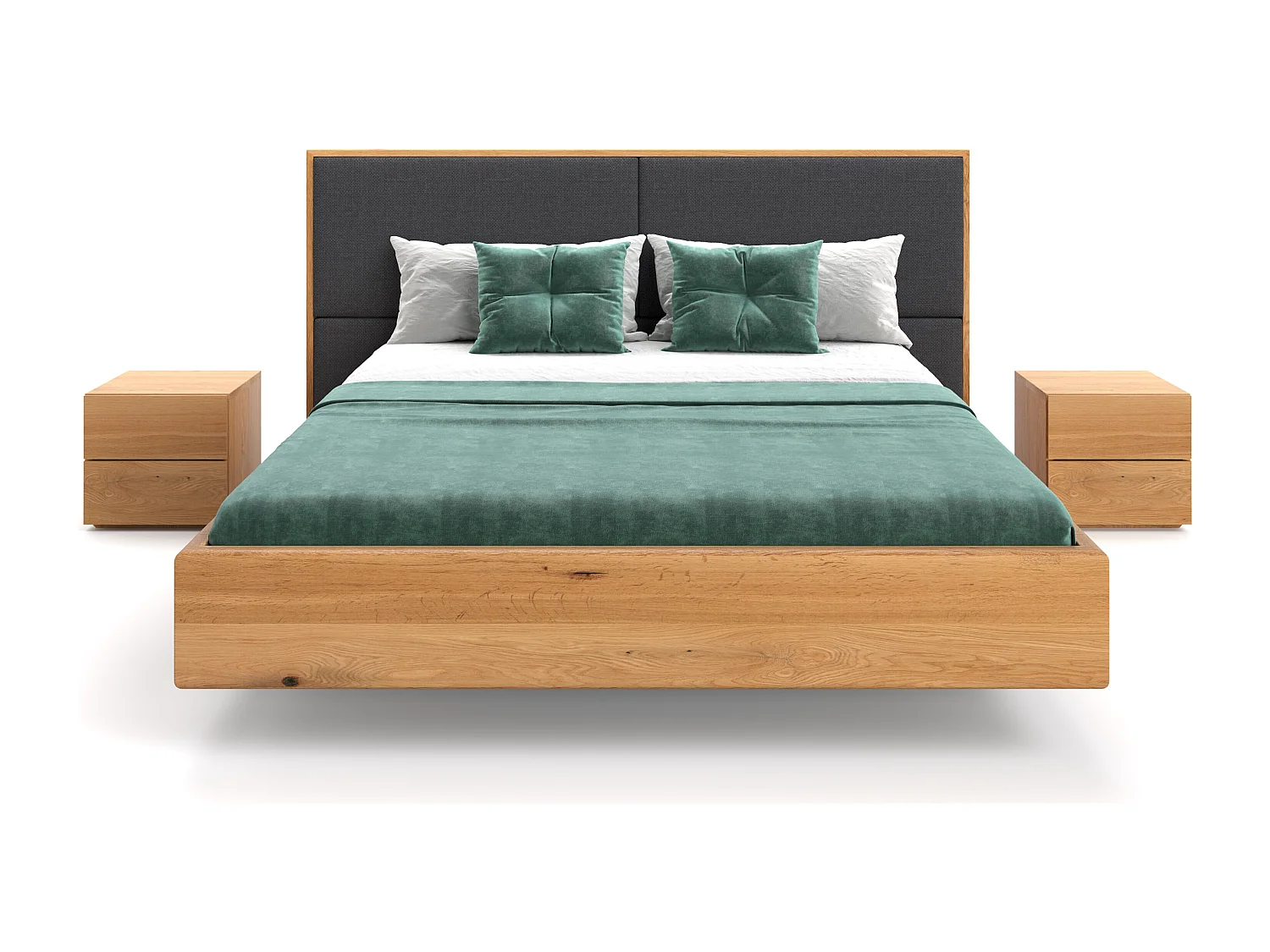 Lit flottant Dome en chêne massif