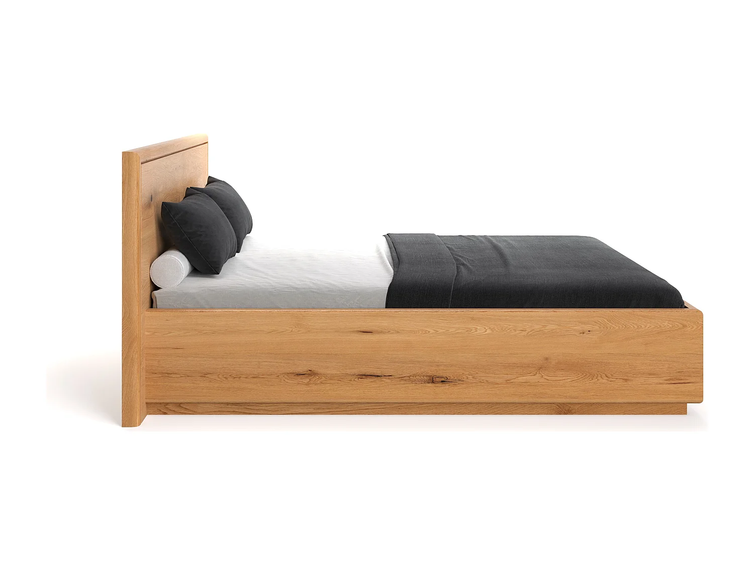 Lit en bois exclusif Valor avec coffre de rangement