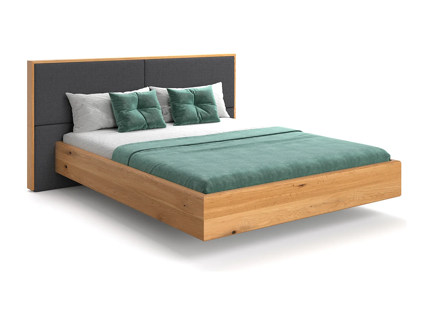 Lit flottant Dome en chêne massif