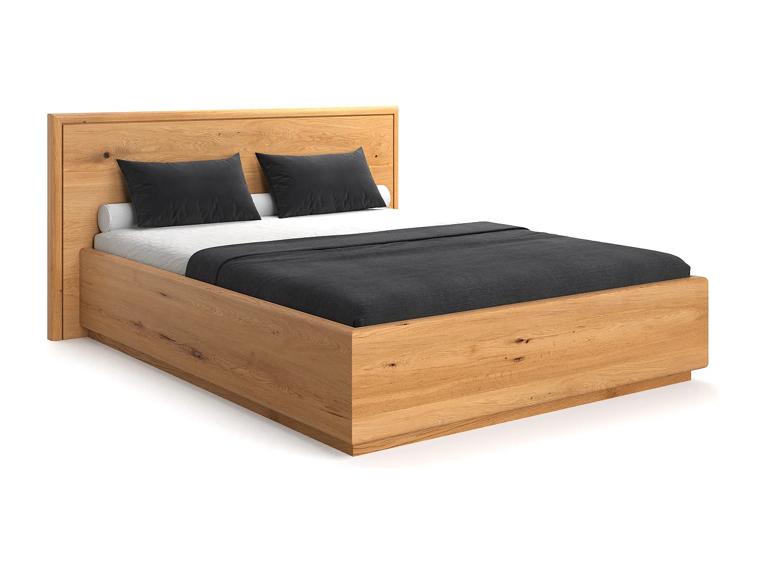 Lit en bois exclusif Valor avec coffre de rangement