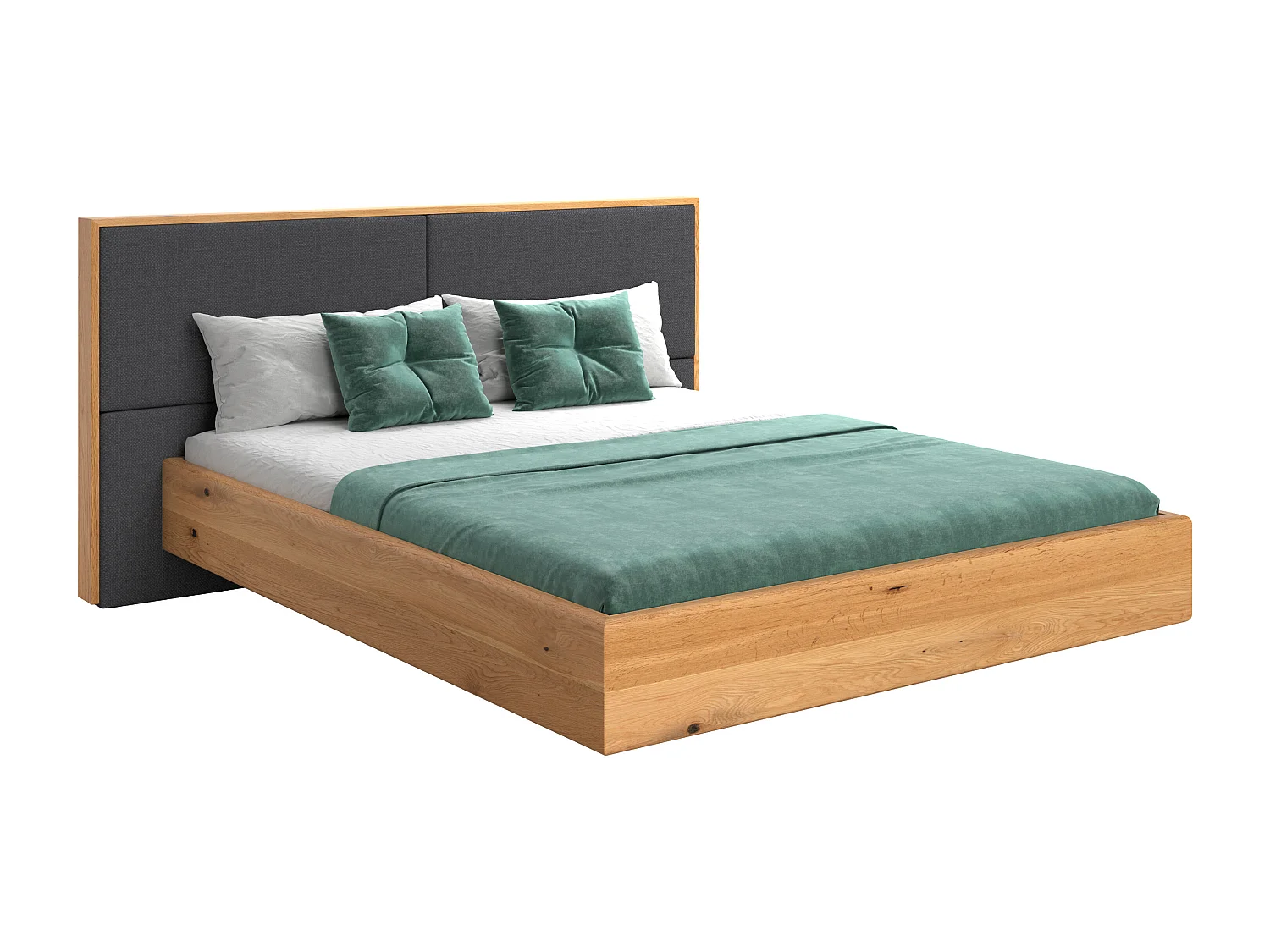 Lit flottant Dome en chêne massif