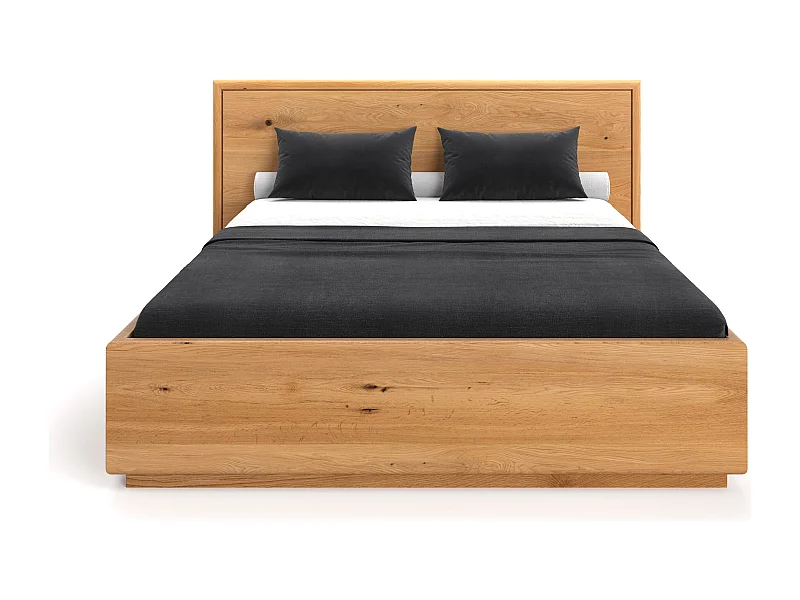 Lit en bois exclusif Valor avec coffre de rangement