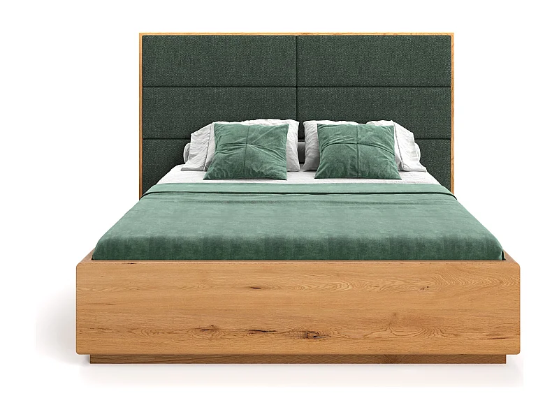 Lit exclusif en chêne Dome avec coffre de rangement