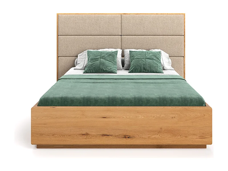 Exklusives Eichenbett Dome mit Behälter